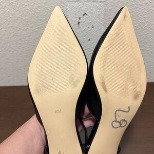 Guess Black Slingback kitten heel pumps